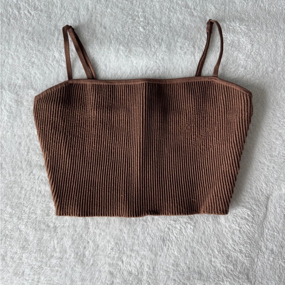 Aritzia Sculpt Knit Cami Cropped